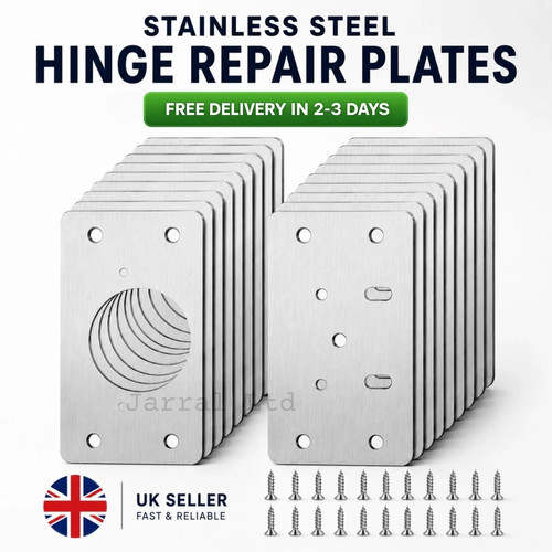 10x hinge repair plate cabinet - plate,