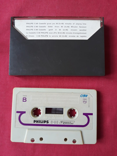 Vintage philips c90 cassette - philips,