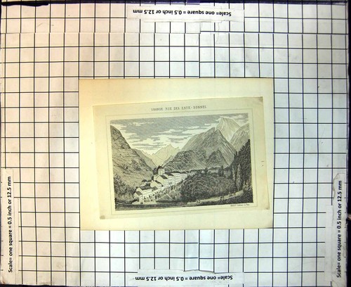 Original old antique print - original,