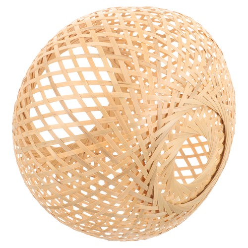 Woven bamboo pendant - bamboo, lamp
