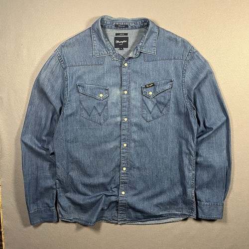 Wrangler pearl snap - wrangler, denim