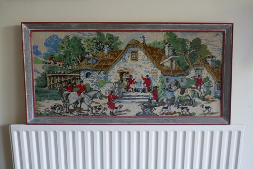 Large vintage framed - framed, hunting