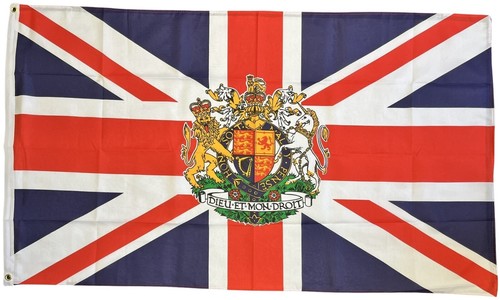 Union jack royal crest flag - union,