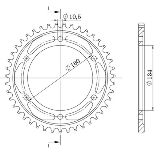 Aluminum crown step - step,