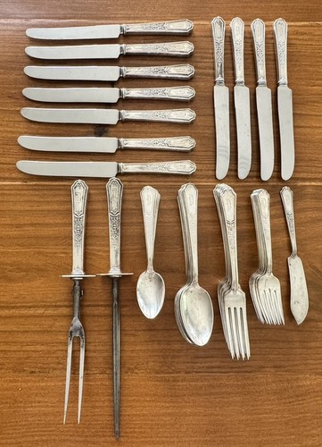 Antique silverplate flatware - antique, d
