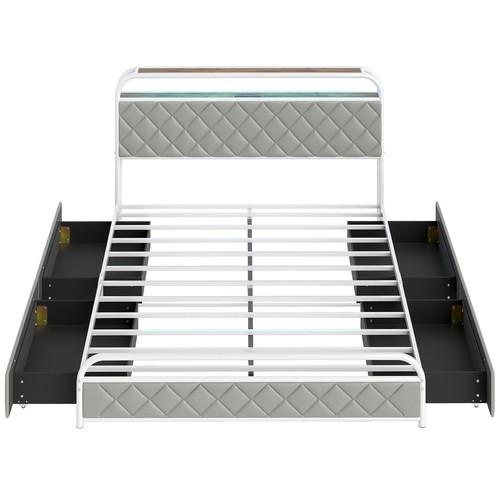 King size bed frame with - king,