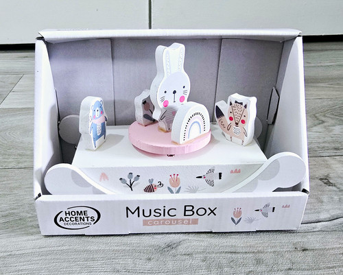 Rabbit wooden carousel - rabbit,