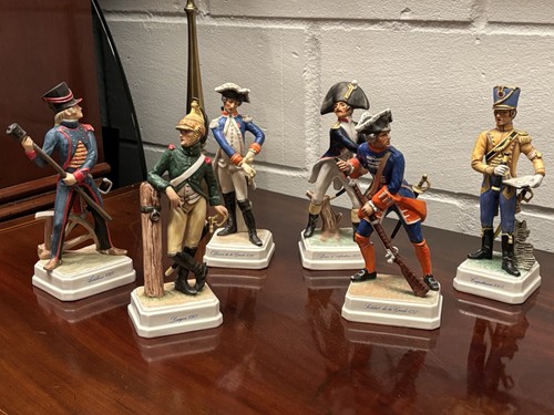Set six goebel porcelain - goebel,