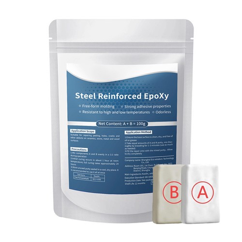 Steel reinforced epoxy putty - epoxy,