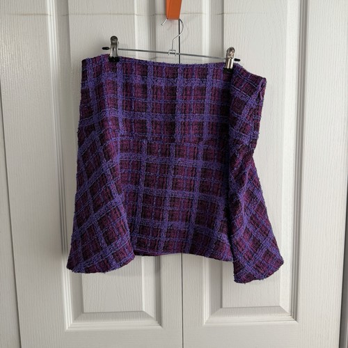 Vici purple grid plaid - purple, tweed