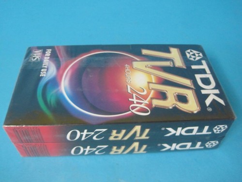 New vhs tdk tvr - new,
