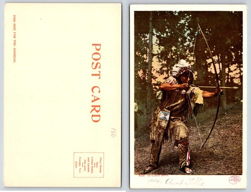 Ojibwa brave shooting - brave, bow