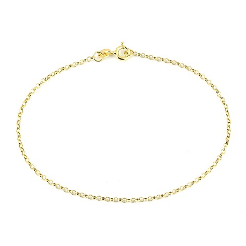 9ct solid yellow gold rolo - 9ct,