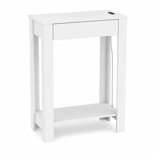 Slim console table with - console, drawer