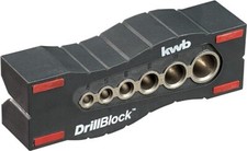 kwb Drilling aid/Drilling ? 4-12 mm Drill Block for Rectangular u. Precise Hole