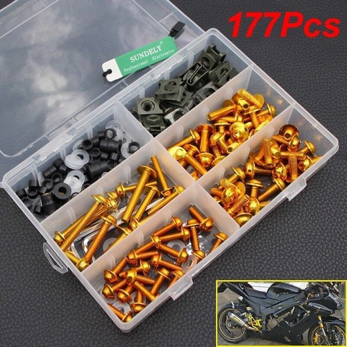 Gold fairing bolts - gold,
