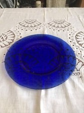 Large Cobalt Blue Color Glass