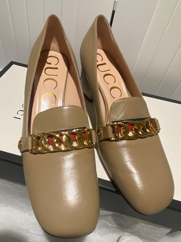 Gucci sylvie loafers pumps - sylvie, tan