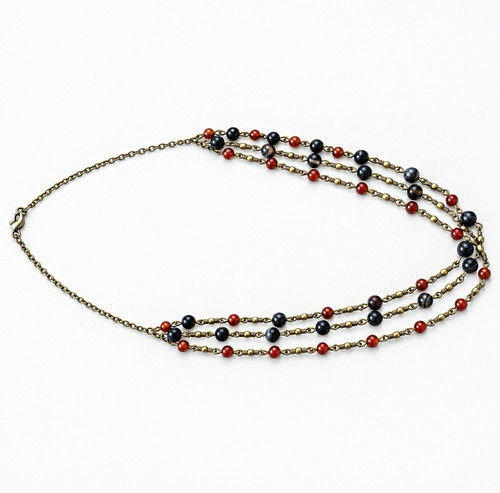 Multi strand lapis lazuli and - lazuli,