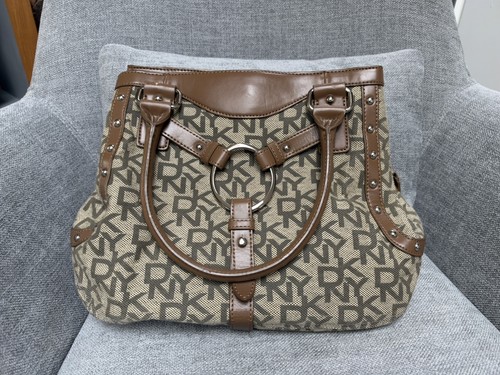 Dkny brown beige monogram - dkny,