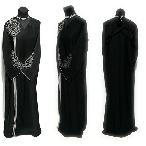 Women closed front abaya - women,