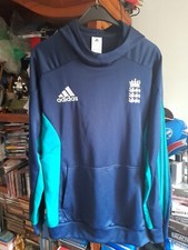 MENS  England Cricket Adidas Hooded Top - Size 44/46 - Hoody,  Jumper SIZE XL 