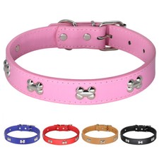 Soft Leather Dog Collar for
