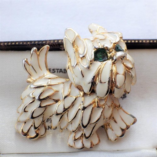 Vintage westie dog brooch pin - vintage,