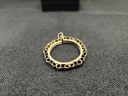 9ct gold full sovereign mount - ,