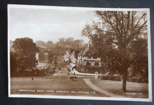 Old hertfordshire rppc hitchin - hertfordshire,