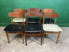 Set Of 6 Mixed Retro Dining
