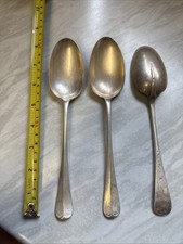 3 X Mappin & Webb 21cm Silver Princes Plate Spoons Cutlery