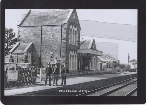 Bow railway station devon - railway, rp