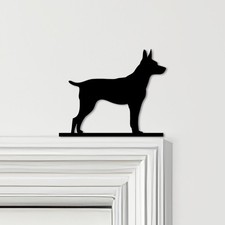 Door Topper Toy Fox Terrier Dog Various Colours Top Of Door Frame Decor Sign