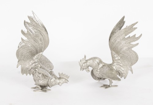 Antique pair italian - antique, silver