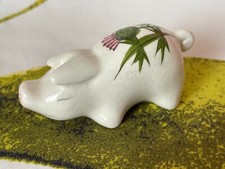 Vintage Wemyss Plichta Pottery Thistle Pig - 7cm Long - Perfect