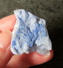 RARE DUMORTIERITE CRYSTALS IN QUARTZ (14.2 grams / 37 mm) NATURAL (3)