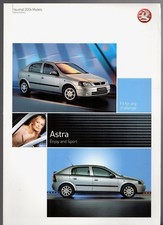 Vauxhall Astra Enjoy & Sport Mk4 Limited Editions 2004 UK Market Sales Brochure 