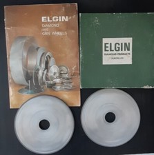 ELGIN DIAMOND GRINDING WHEELS D150 & D60/80 GRADE 7" x 3/8" x 1 1/4" 2off x 2