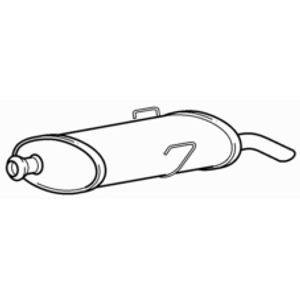 Rear exhaust silencer back - silencer,