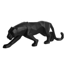 Large Size Panther Statue Animal Figurine Leopard Sculpture Fun Home Decoration