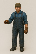 TG27B – Scale Model Fisherman Figure | Vintage Sail Fishing Boat Crew