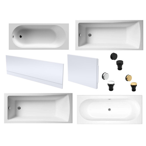 Modern gloss white bathroom - modern,