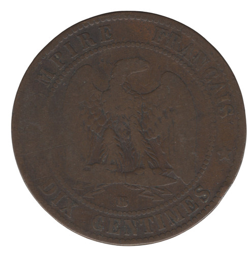 1857 france centimes - 10,