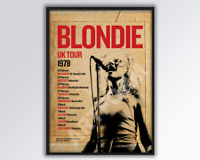 BLONDIE Debbie Harry Reimagined 1978 UK Tour Poster A3 size.