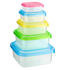 5 Food Storage Containers Set