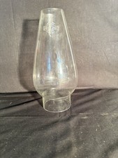 Vintage Glass Oil Lamp Chimney  3” Fit