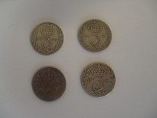 4 George V Silver 3 pence