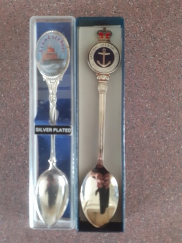 Commemorative rnli spoons - commemorative, x2