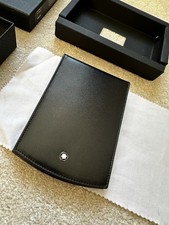 Mont Blanc RARE 14254 Meisterstuck Leather Reporter Flip Notebook Wallet